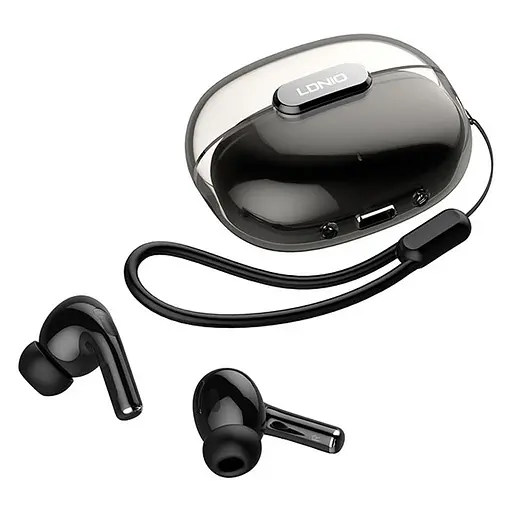 Навушники Ldnio T02 TWS HD Audio BT Earbuds | BT5.3, 30/300mAh, 4h | black - фото 2