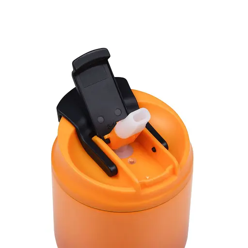 Смачна термочашка для кави 63mugs Drive 360 мл помаранчева з перчинкою (1063) - фото 2