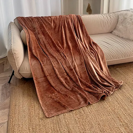 Плед Love You 150 x 200 см велсофт бежевый (8196) - фото 1