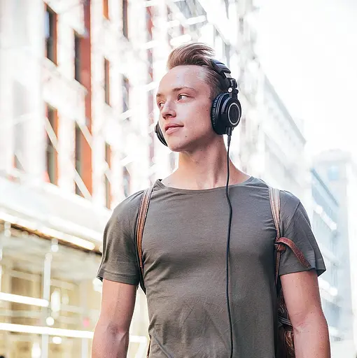 Провідні професійні навушники Audio-Technica ATH-M50X з вбудованими басами, роз'єм 3,5 мм - фото 2