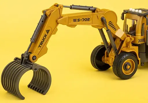 Машинка-конструктор Otamanko Автоконструктор Погрузчик вилочный/с грейфером для древесины 2 в 1 - фото 3