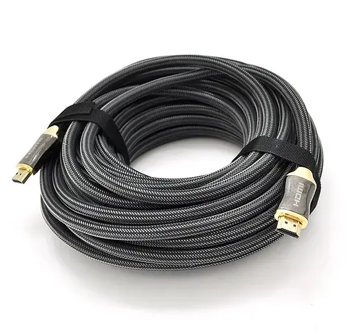 Кабель HDMI 4K ARC v2.0, VEGGIEG HX-20 OD-9.5 мм в обплетенні 20 м
