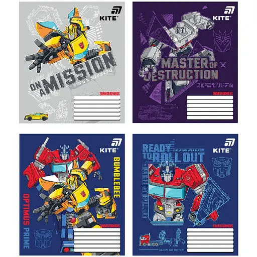 Набор тетрадей Kite TF в косую линию 12 листов 25 шт. (TF26-235) - фото 1