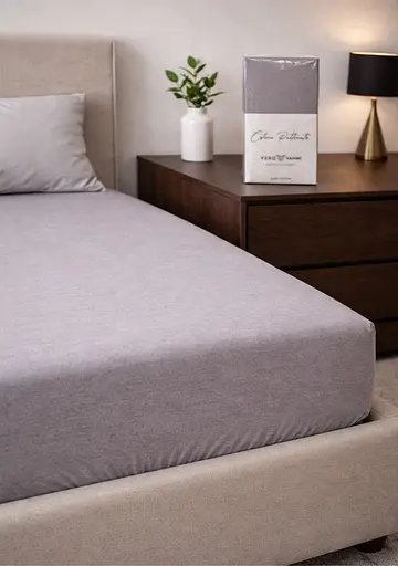 Простирадло 100х200+30 см сірий