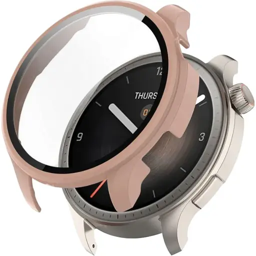 Чохол-накладка DK Пластик Gloss Glass Full Cover для Xiaomi Amazfit Balance (A2286) (pink)