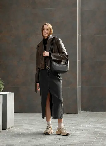 Женская сумка Sambag HOBO S черный 30 х 13 х 8 см (53100001) - фото 3