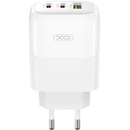 Зарядний пристрій - адаптер живлення XO L139 65 W GaN nitride 1 USB-A 45 W + 2 USB-C 65 W - фото 1