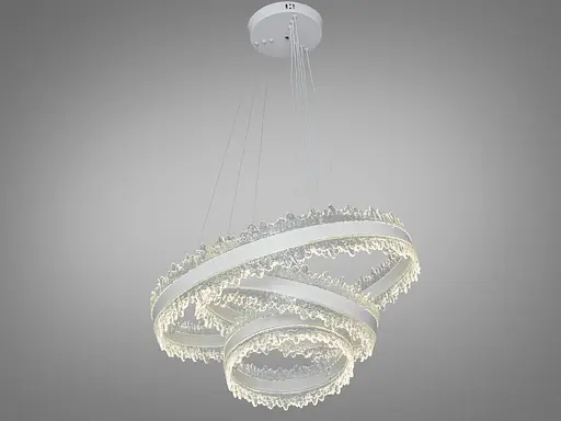 Люстра LED подвесная черная 140Вт пульт до 25м² - фото 2