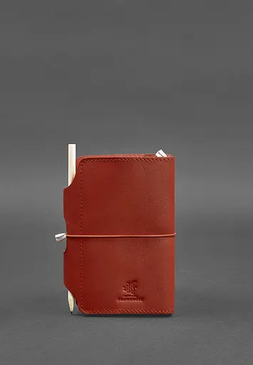 Жіночий шкіряний блокнот (Софт-бук) 3.0 кораловий - фото 5