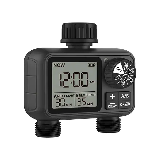 Программируемый таймер подачи воды XON WaterTimer X346 для полива (XWTDB2152401B 3510) Черный - фото 2