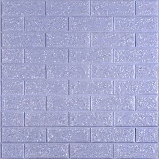 3D панель самоклеящаяся 700х770х5мм кирпич светло-фиолетовый (015-5) SW-00000083 - фото 1