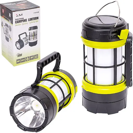 Ліхтар кемпінговий із акумулятором на сонячній батареї (113453)