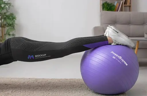 М'яч для фітнесу (фітбол) Power System PS-4011 Ø55 cm PRO Gymball Purple (PS-4011_55cm_Purple) - фото 2