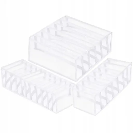 Набір органайзерів для зберігання (білизни, шкарпеток, аксесуарів) Springos HA3114 білий - фото 3