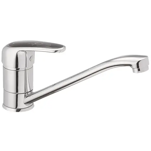 Смеситель для кухни Haiba Magic 555 с черной ручкой HB0667 Хром - фото 1