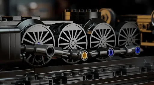 Конструктор Nifeliz Локомотив "Big Boy" з підставкою (NF10263) - фото 8