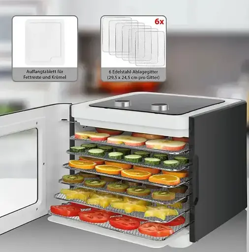 Сушилка для овощей грибов мясных снеков дегидратор Clatronic DR 3773 - фото 7