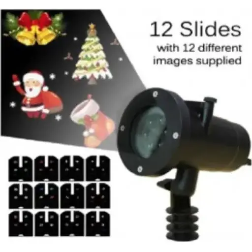 Лазерний проектор Різдвяний 12 світлових ефектів - фото 3