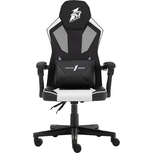 Игровое кресло 1stPlayer P01 Black-White (P01 Black/White) - фото 1