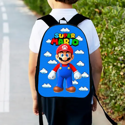 Рюкзак дитячий Маріо "Super Mario" 34х27см, міський ранець для хлопчика з принтом (00355)