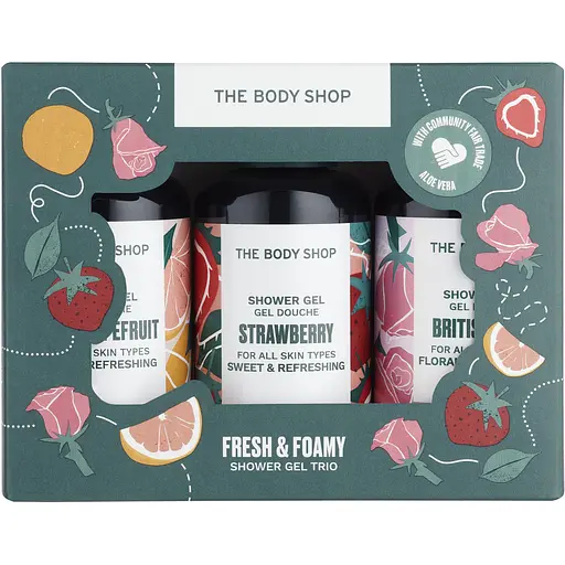 Подарункове тріо The Body Shop гелі для душу 3 шт. х 60 мл