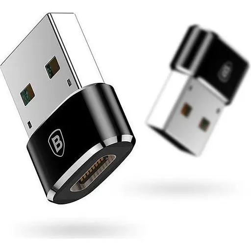 Перехідник Baseus USB to USB-C Female Black (CAAOTG-01) [76681] - фото 4
