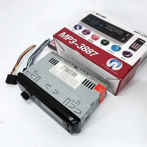 Автомагнитола MP3 3887 ISO 1DIN с сенсорным LED дисплеем - фото 4