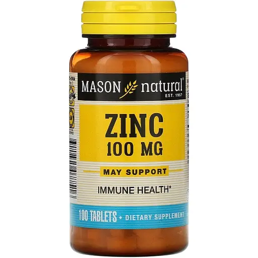 Цинк Mason Natural Zinc 100 мг 100 таблеток