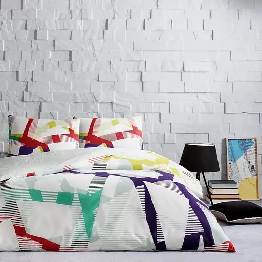 Постільна білизна Crimson Turqoise Ранфорс / простирадло на резинці Tac pbe0051653 - фото 1