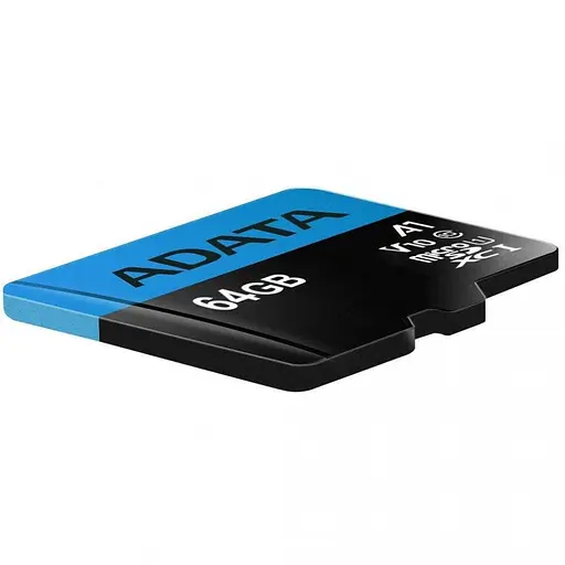 Карта памяти Adata microSDXC (UHS-1) Premier 64Gb Class 10 A1 (R-100Mb/s) (adapter SD) - фото 3