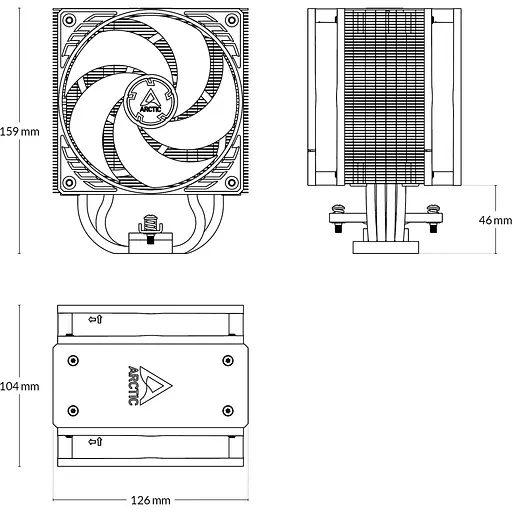 Кулер для процесора Arctic Freezer 36 ARGB White (ACFRE00125A) [152595] - фото 4