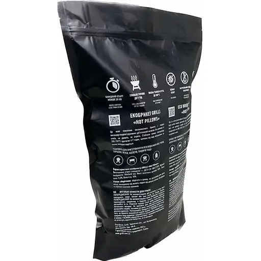 Деревне вугілля Grilli екобрікет Hot Pillows 3 кг - фото 4