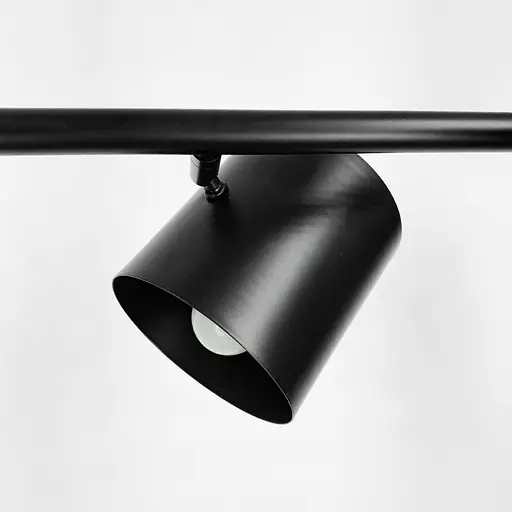 Удлиненная черная люстра-реплика KUP с 5 спотами Line.F MJ 120/5 BK - фото 4