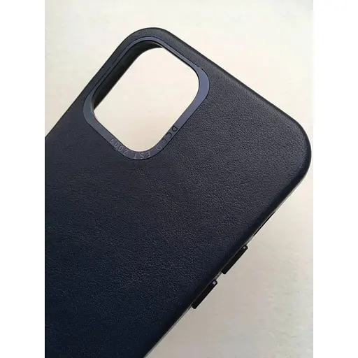 Оригинальный кожаный чехол Decoded Leather Case для iPhone 12 Mini (5.4") Matt Navy Blue - фото 6