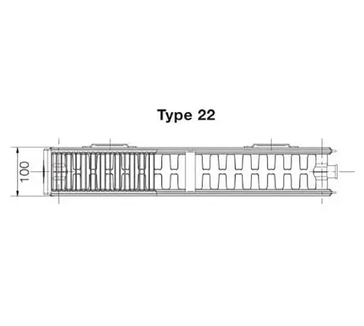 Радиатор стальной TERRA Teknik Premium Plus 200/22х800 БП 30412 - фото 4