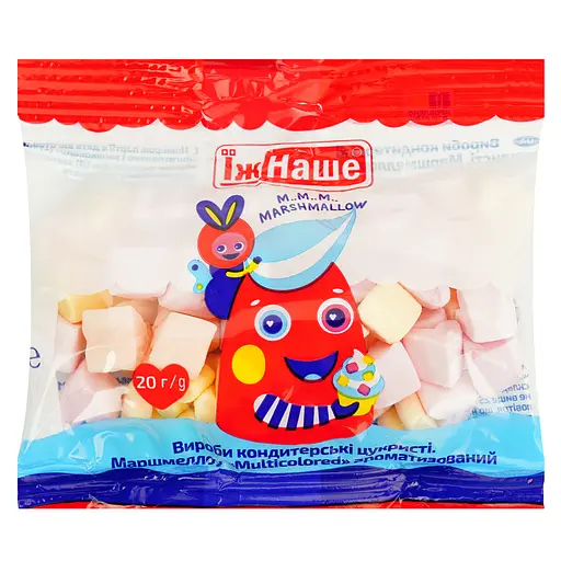 Маршмеллоу Їж наше Multicolored ароматизовані 20 г