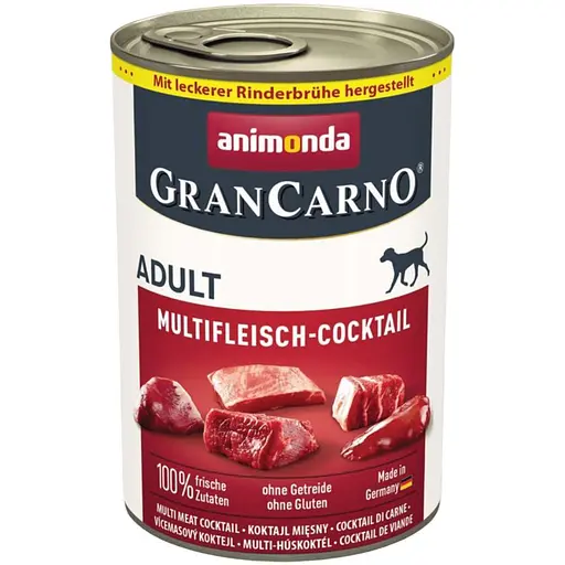Влажный корм Animonda GranCarno для взрослых собак мультимясной коктейль 400 г - фото 1