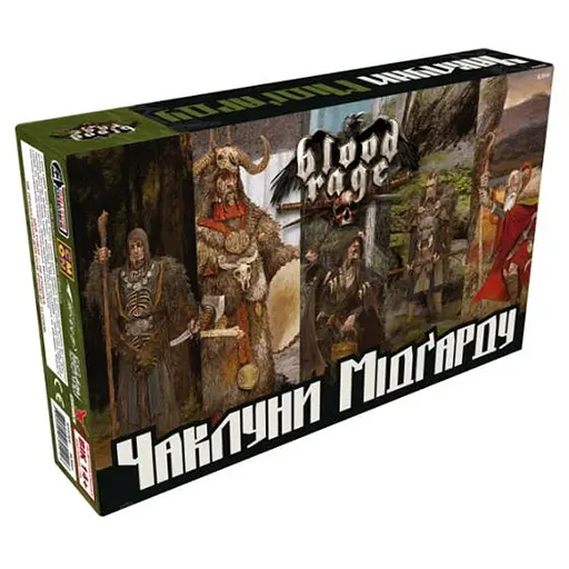 Настільна гра Geekach Games Лють крові. Чаклуни Мідґарду (Blood Rage: Mystics of Midgard) (укр.) (GKCH154BR) - фото 1