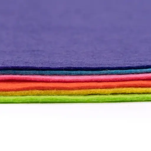 Фетр листковий, поліестер Rosa Talent 29, 7х42 см Білий 180г/м2 - фото 7