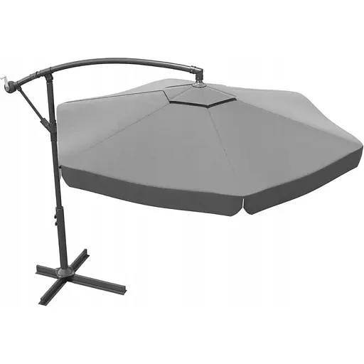 Садовый зонт GardenLine GAO5316 Banana с LED подсветкой Gray [144793] - фото 5