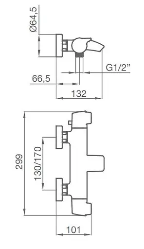 Термостат для ванны GRB Premier 50210500 Хром - фото 2