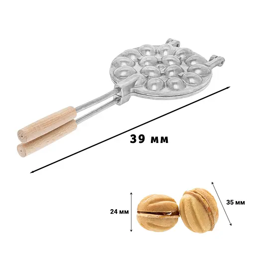 Форма для выпечки орешков Орешница — 16 орехов, ХЕАЗ 81836 - фото 2