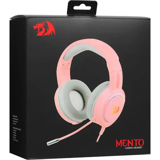 Игровые наушники Redragon Mento USB Pink (71763) [150112] - фото 8