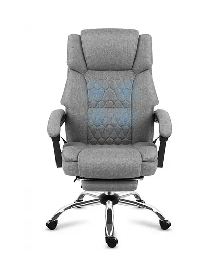 Крісло офісне Markadler Boss 6.0 Grey з масажем - фото 6