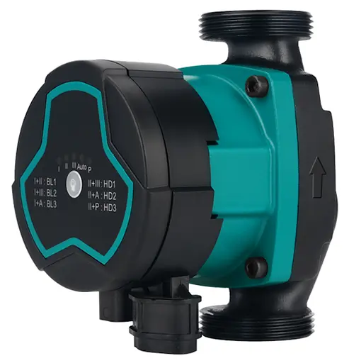 Циркуляционный насос Aquatica GPA25-8/130 III энергосберегающий, 5-60Вт Hmax 8м Qmax 63л/мин Ø1½" 130мм + гайки (774062) - фото 1