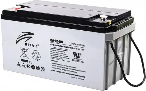 Акумуляторна батарея для ДБЖ Ritar AGM 12 V / 80 А*ч (RA12-80) - фото 1