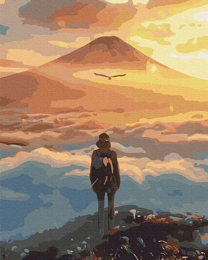 Картина за номерами на підрамнику Brushme Райский краєвид