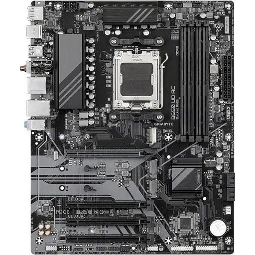 Материнська плата Gigabyte AM5 B650 UD AX, B650, 4xDDR5, Int.Video (CPU), 4xSATA3, 3xM.2, 1xPCI-E 4.0 x16, 3xPCI-E 3.0 x16, ALC897, RTL8111H, WiFi 6, Bluetooth 5.3, 6xUSB3.2/12xUSB2.0, HDMI/DP, ATX