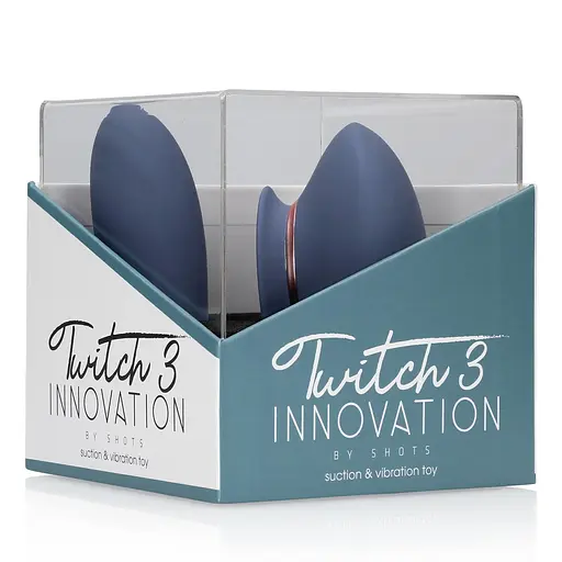 Вибратор Innovation Twitch 3 13.3 см голубой - фото 3