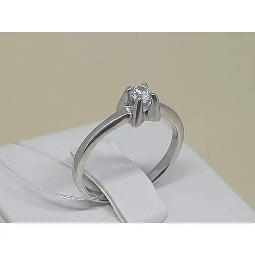 Серебряное кольцо Qvaliz с фианитом. 90100787/17 - фото 2